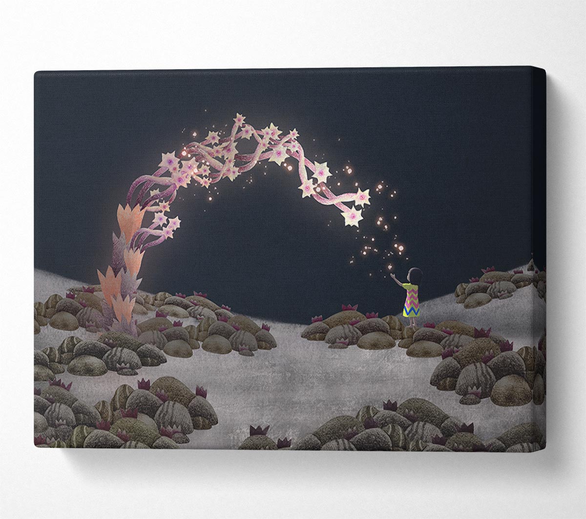 The Flowers Are Alive Canvas Wall Art