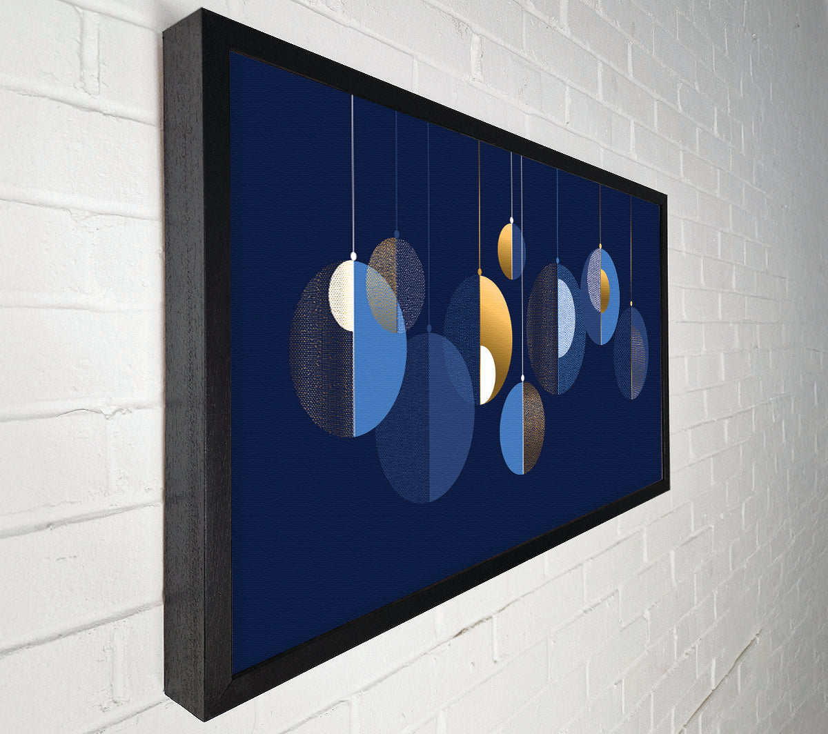 A Hint Of Christmas Baubles Canvas Wall Art