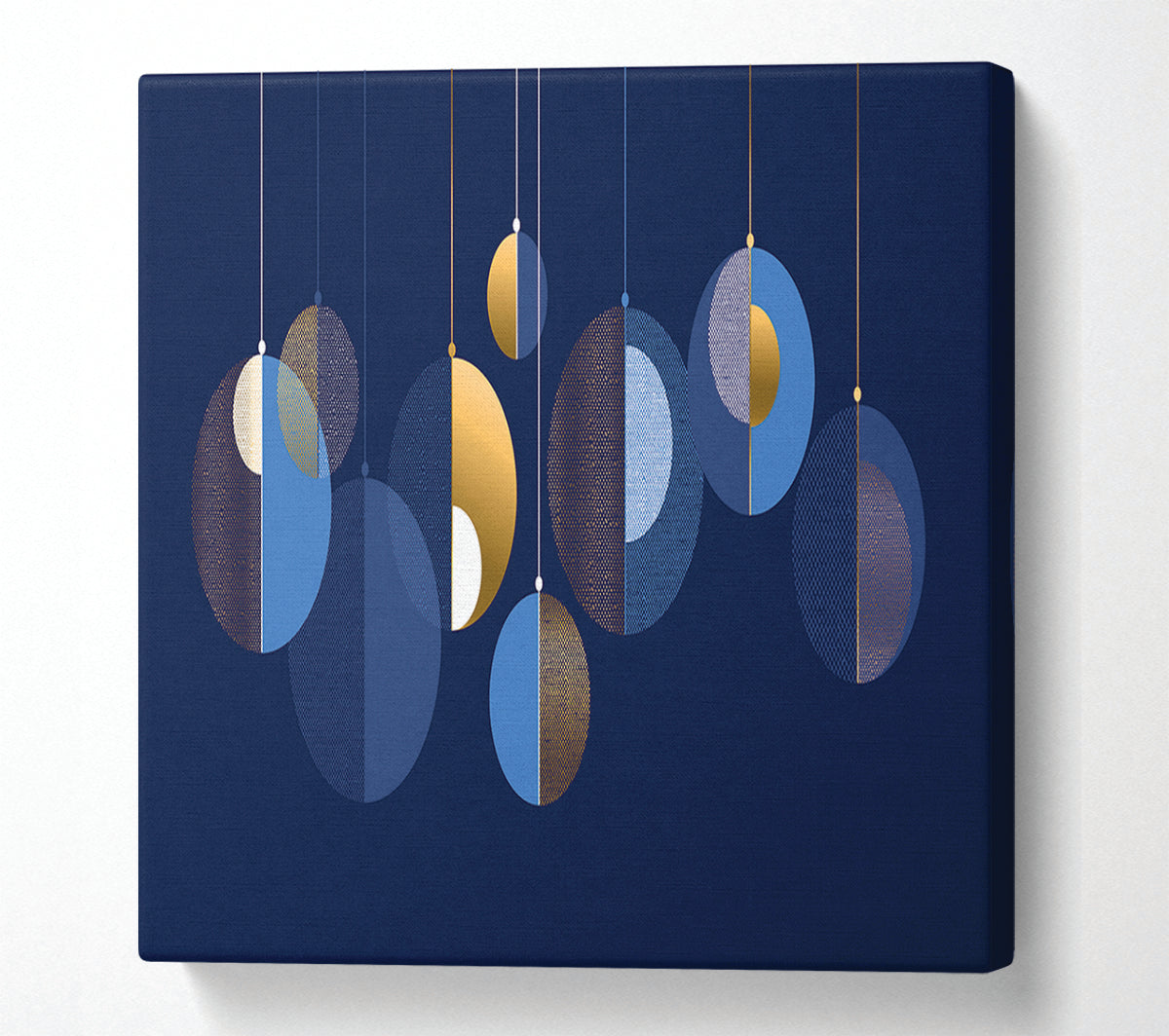 A Hint Of Christmas Baubles Canvas Wall Art