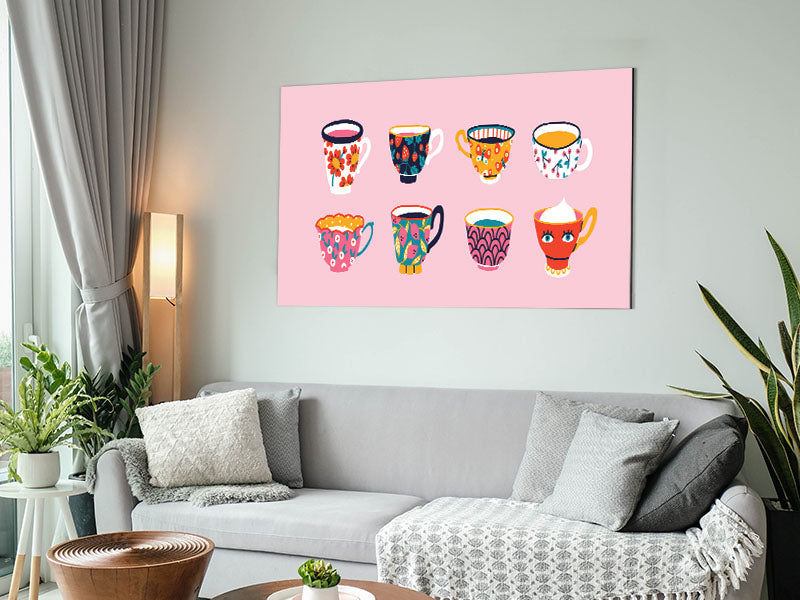 Fancy A Cuppa Metal Print