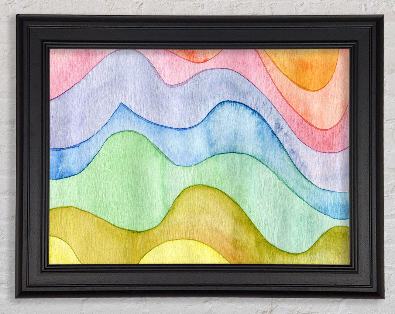 Flow Of The Colour Water Framed Print