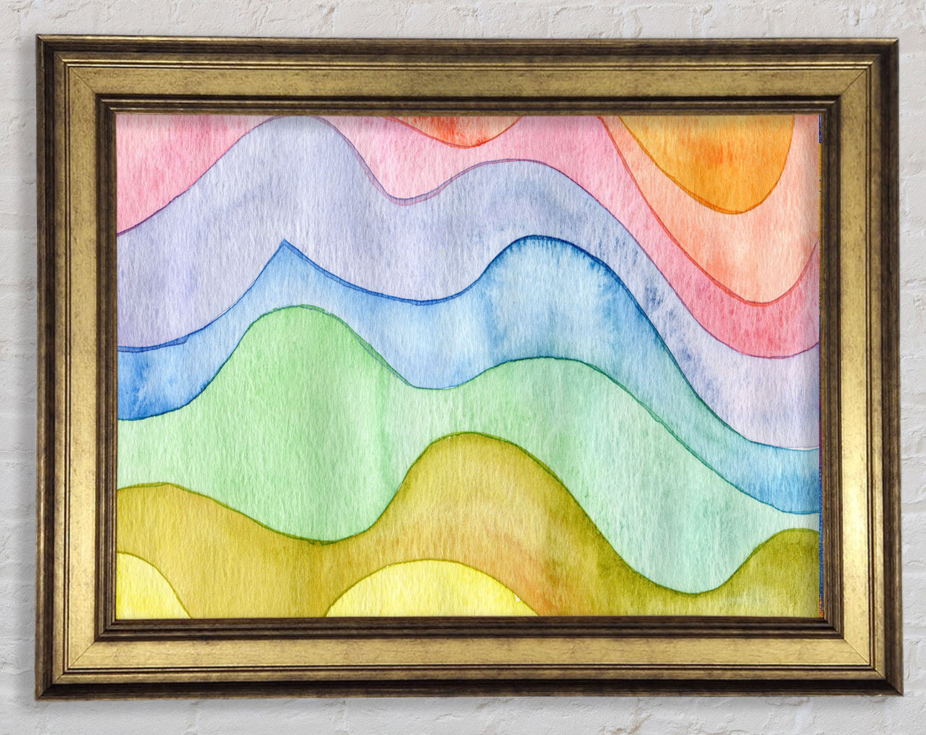 Flow Of The Colour Water Framed Print