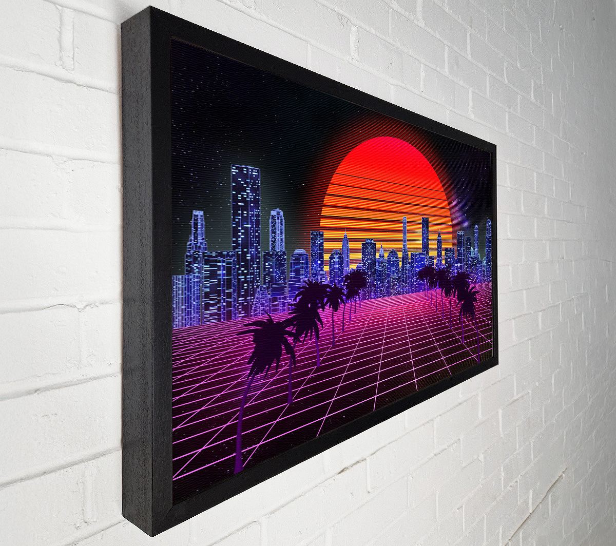 Sunshine City Retro Canvas Wall Art