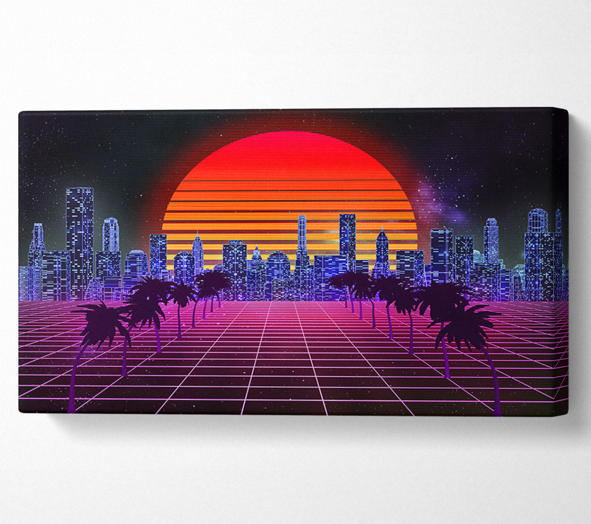Sunshine City Retro Canvas Wall Art