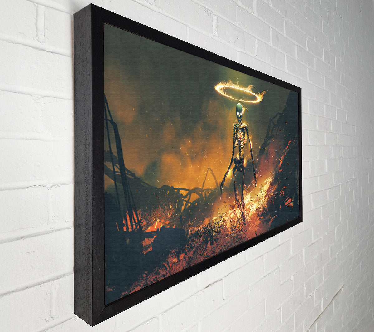 The Skeleton Warrior Canvas Wall Art