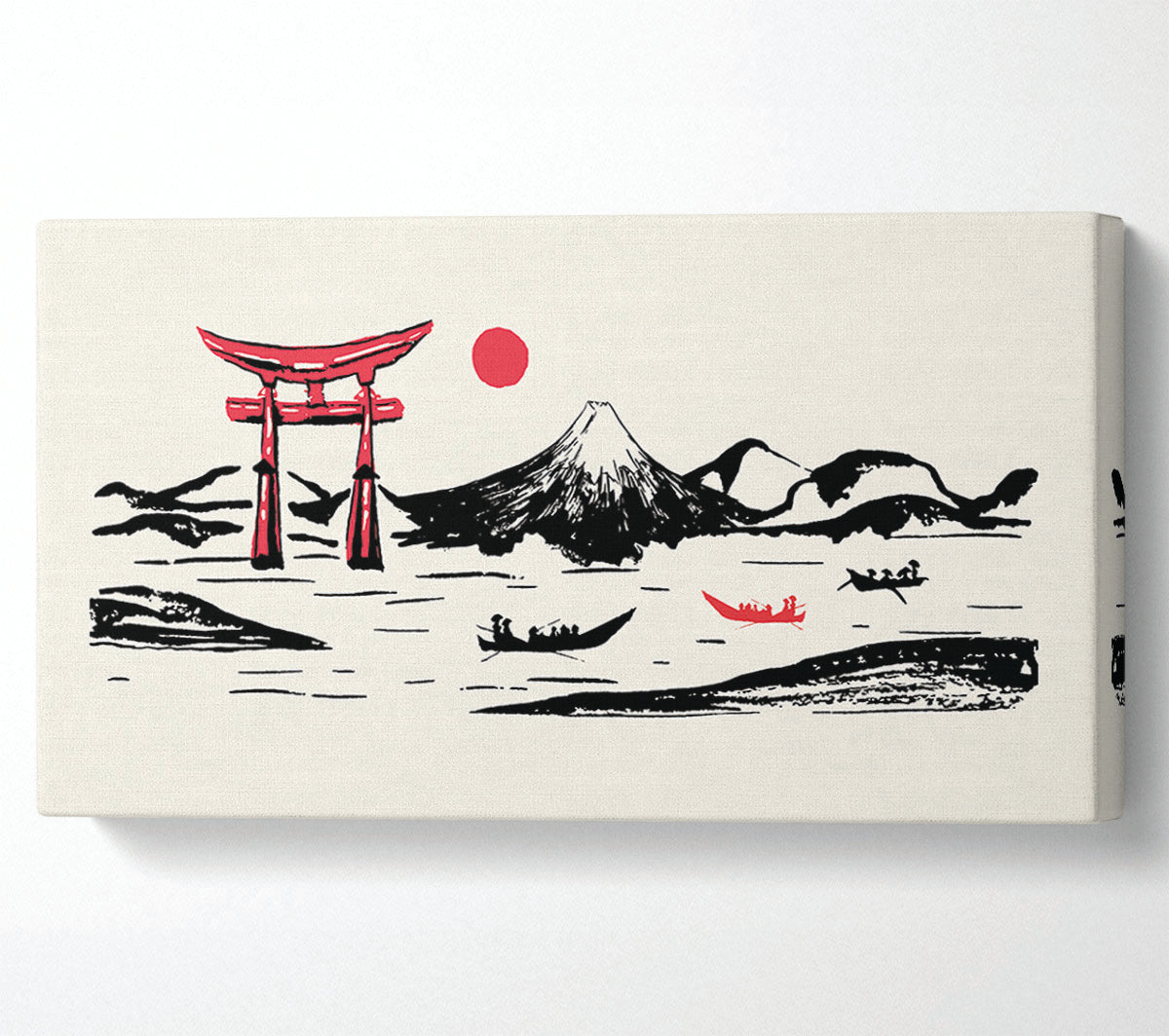 Temples Of The Mountain Canvas Wall Art