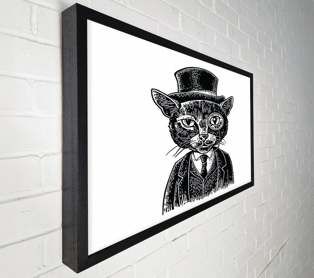 The Top Cat Monocle Canvas Wall Art