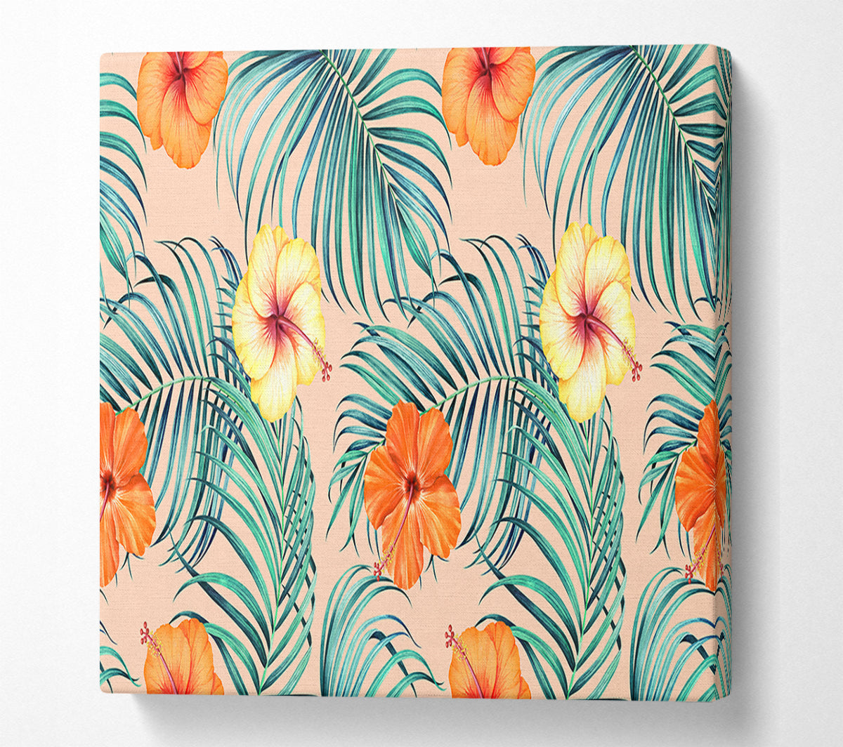 Orange Flower Mix Canvas Print