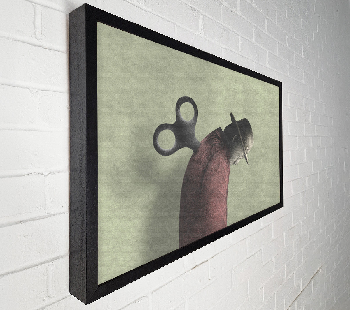 The Wind Up Man Canvas Wall Art