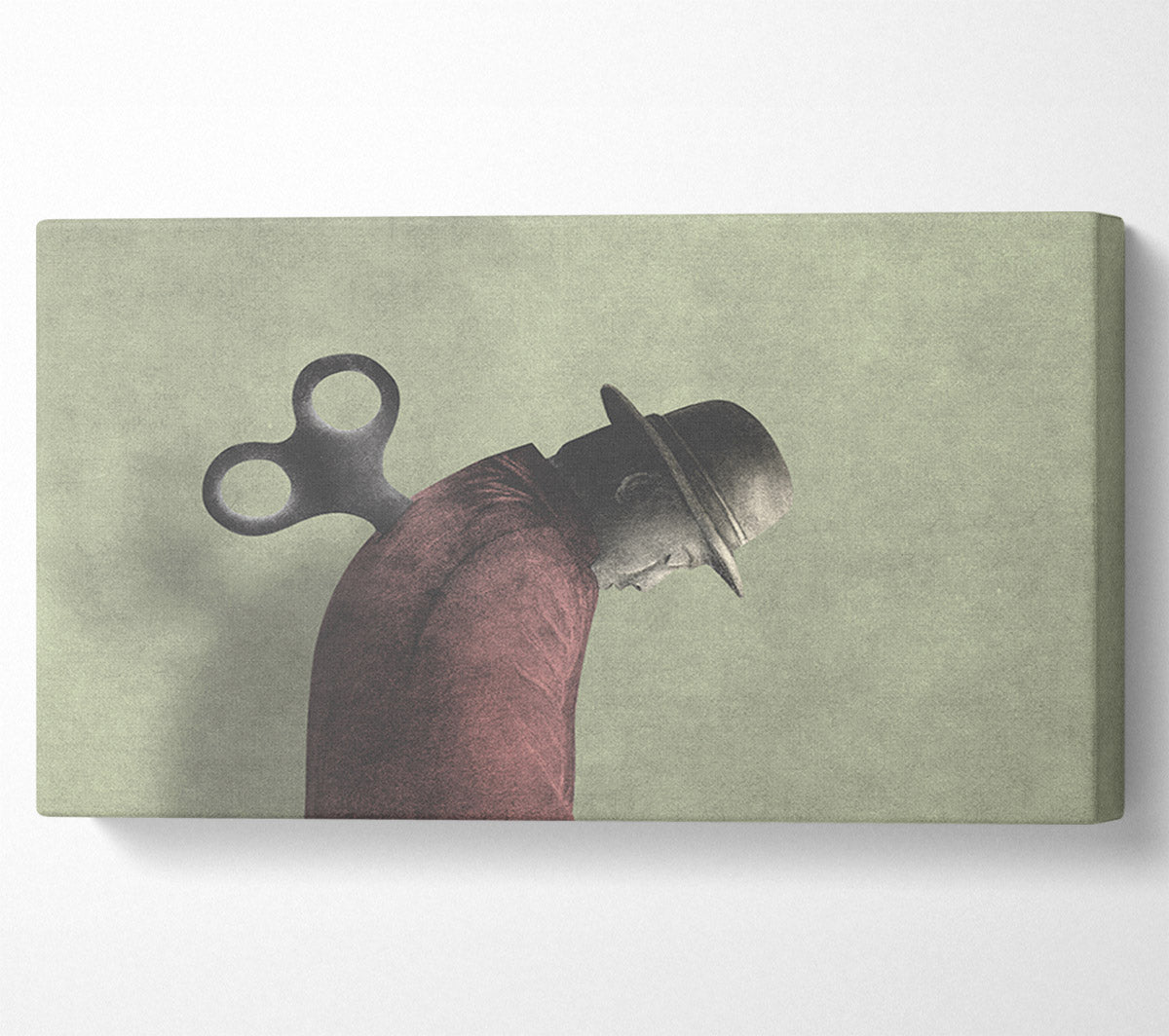 The Wind Up Man Canvas Wall Art