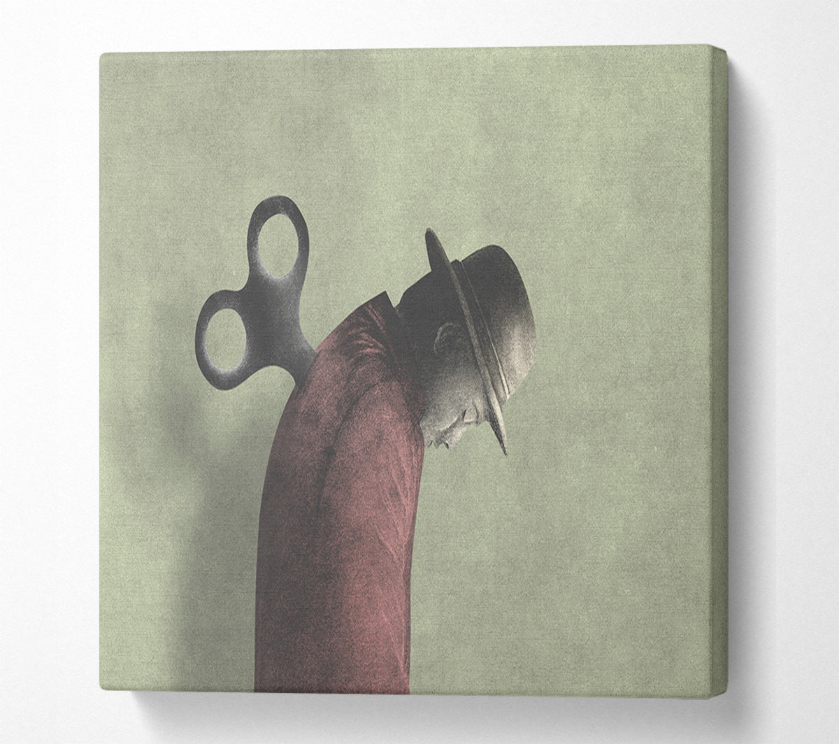 The Wind Up Man Canvas Wall Art
