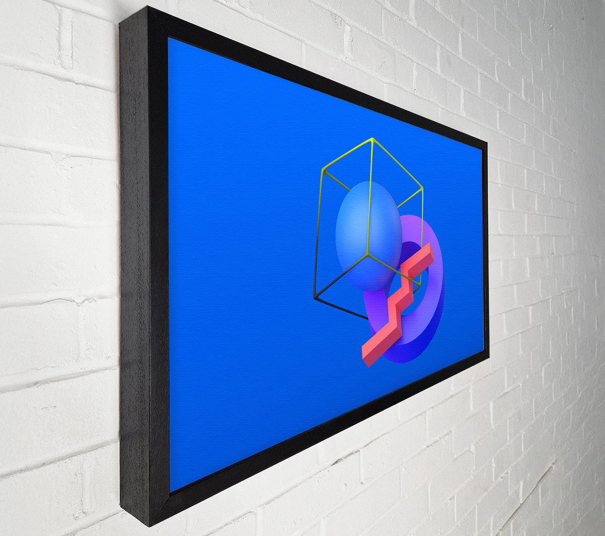 The Cube With A Sphere Canvas Wall Art