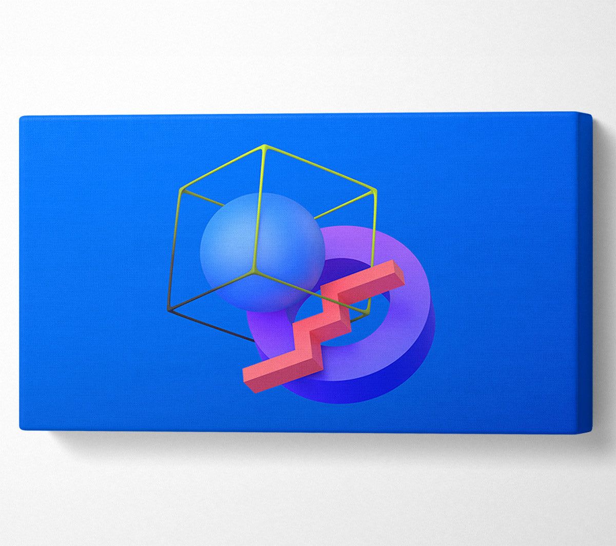 The Cube With A Sphere Canvas Wall Art