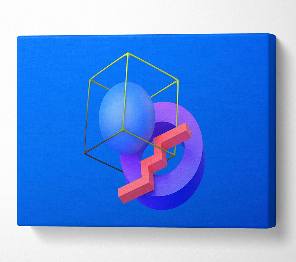 The Cube With A Sphere Canvas Wall Art