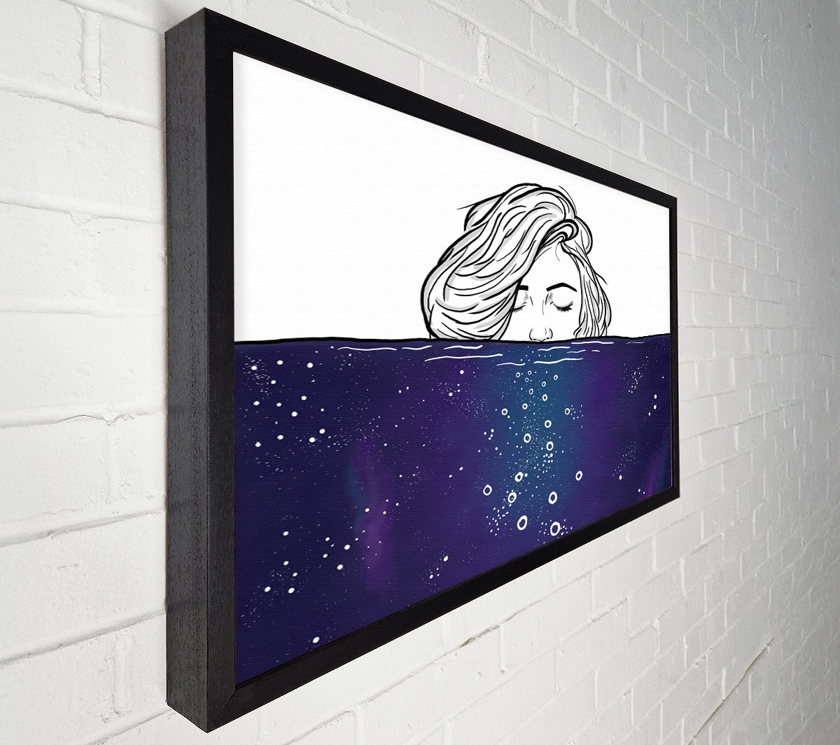 A Dip In The Sea Canvas Wall Art