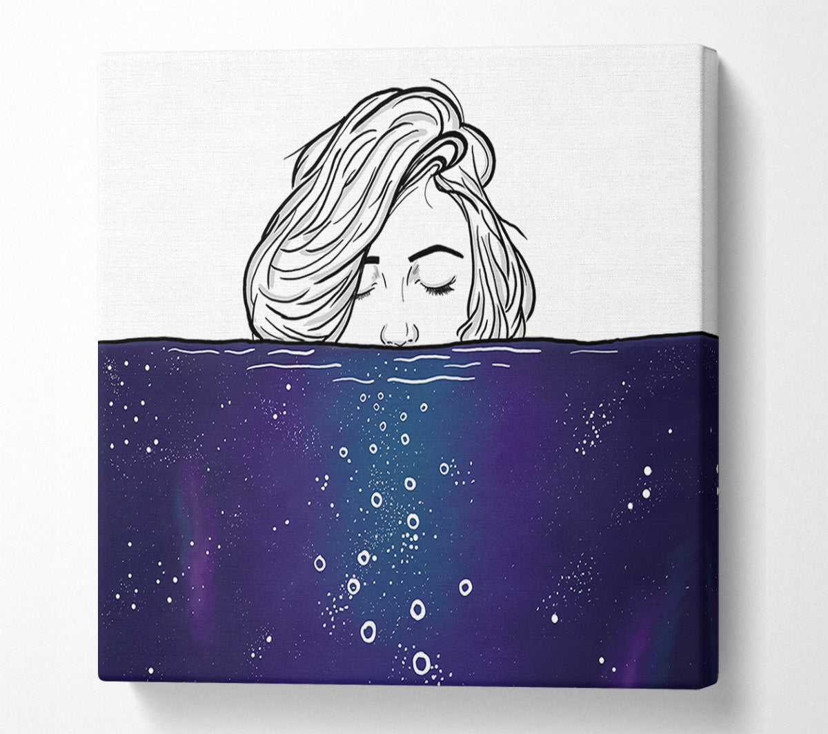 A Dip In The Sea Canvas Wall Art