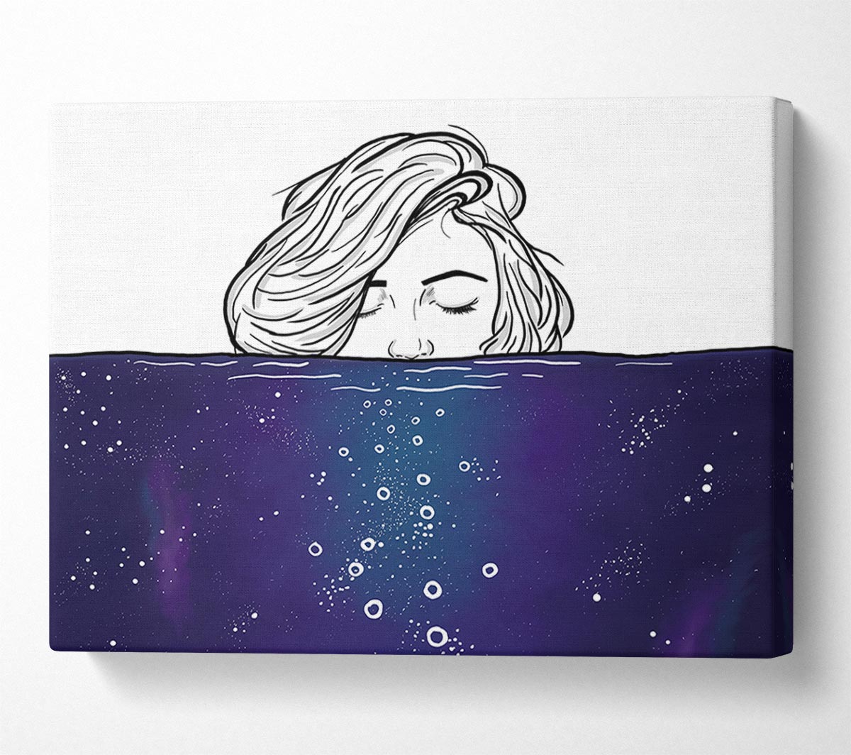A Dip In The Sea Canvas Wall Art
