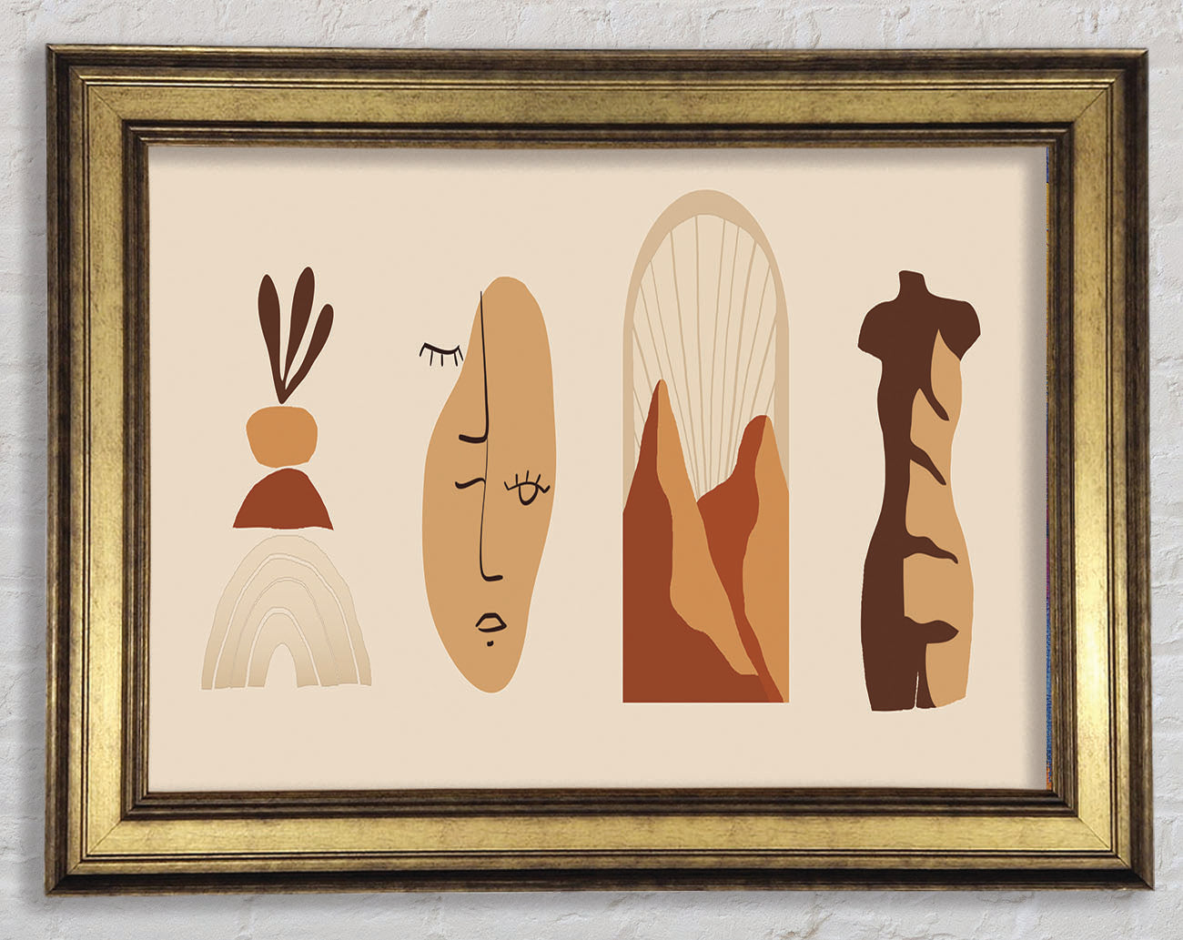The Modern Decor Shapes 2 Framed Print