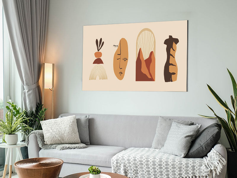 The Modern Decor Shapes 2 Metal Print