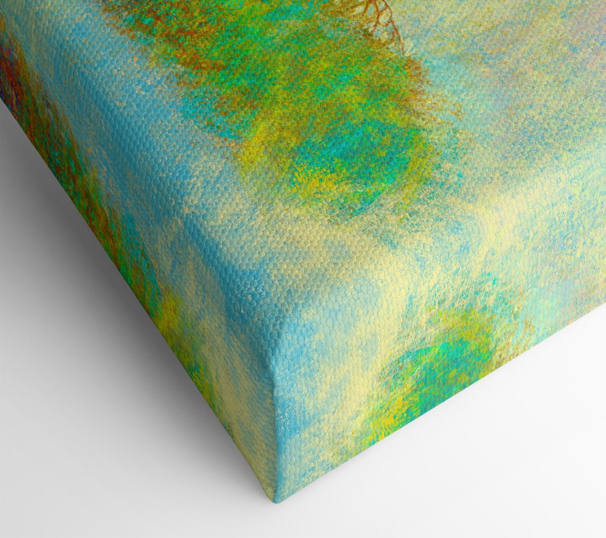 The Yellow To Blue Tree Canvas Wall Art