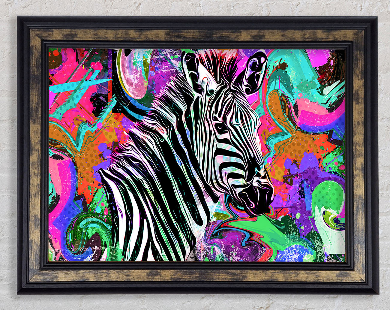 The Urban Zebra Framed Print