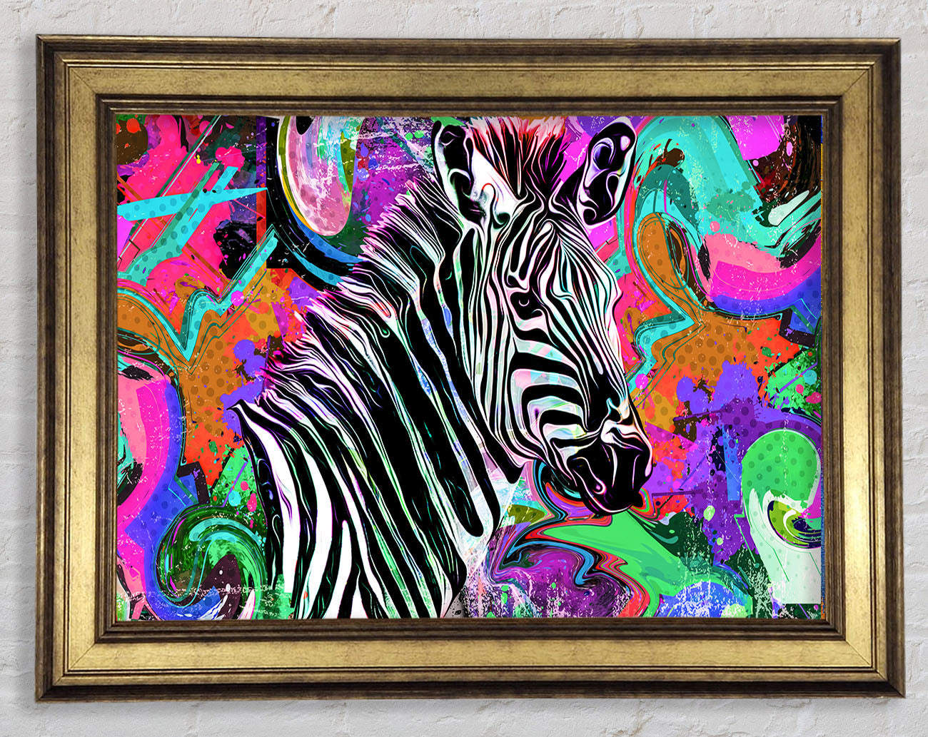 The Urban Zebra Framed Print