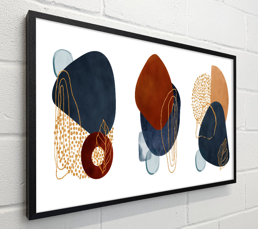Three Abstract Shapes Decor