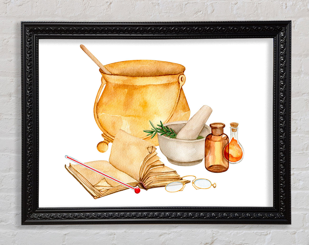 The Kitchen Recipe Framed Print