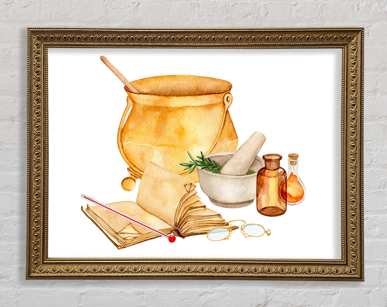 The Kitchen Recipe Framed Print