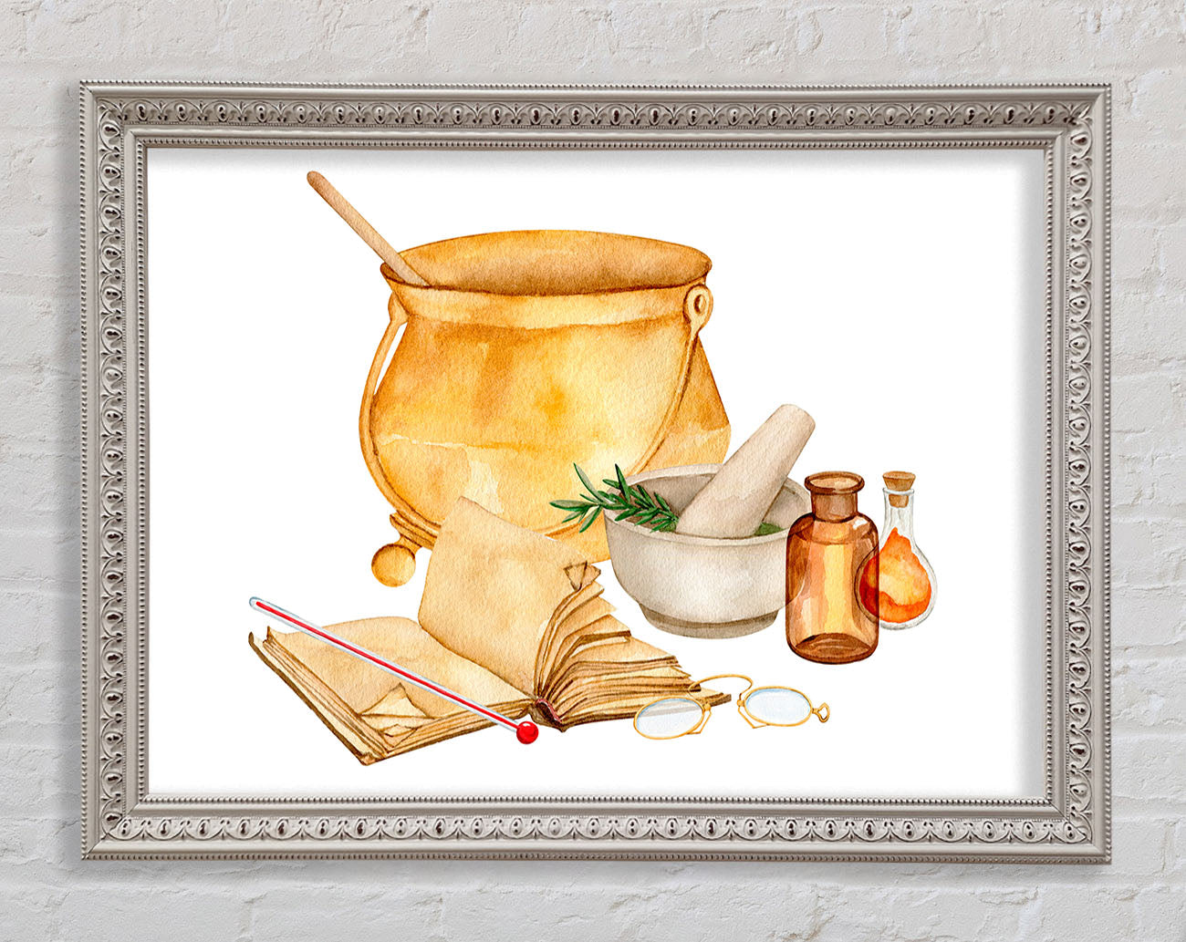 The Kitchen Recipe Framed Print