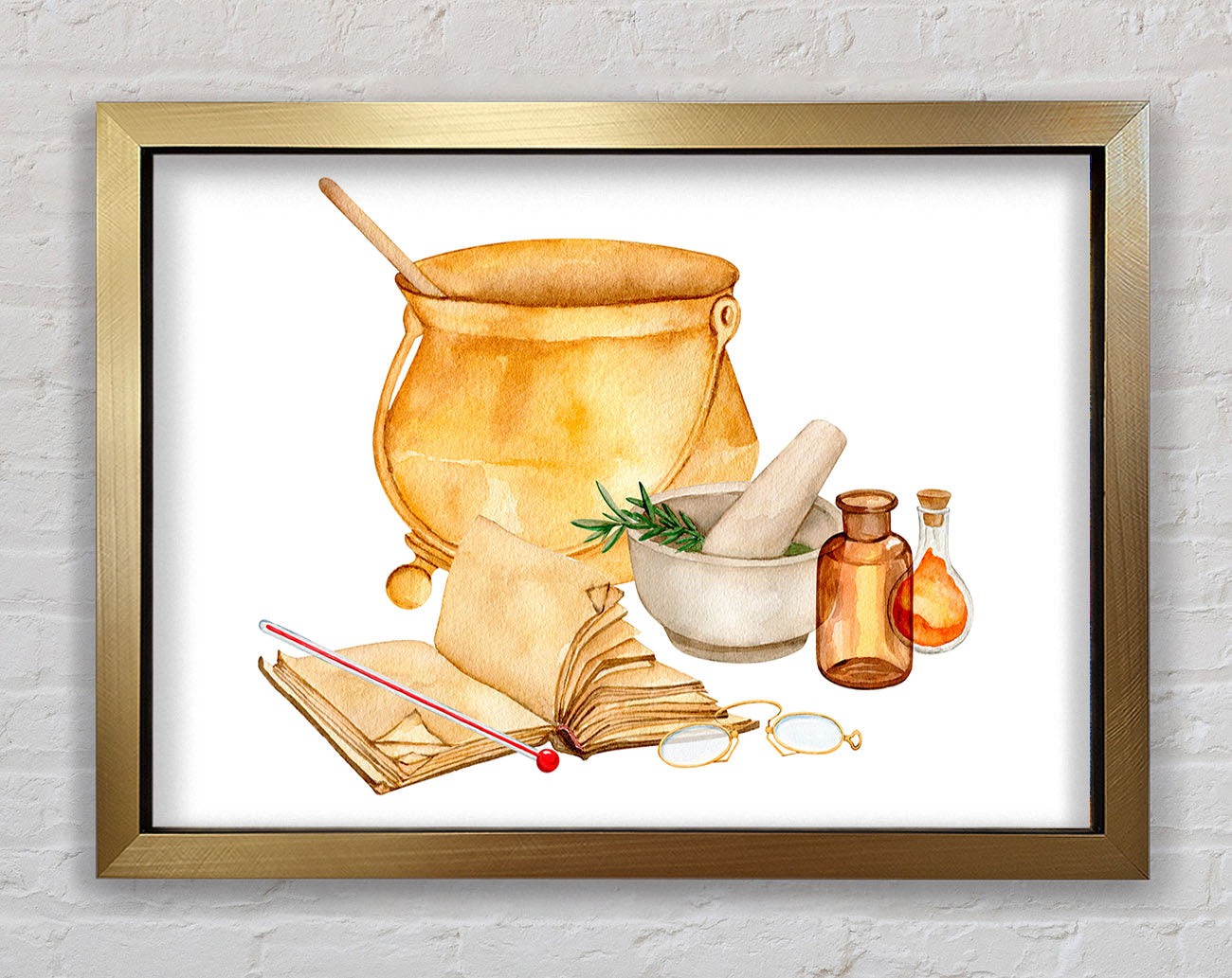 The Kitchen Recipe Framed Print