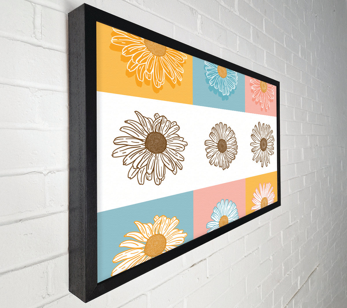 The Daisy Mirror Canvas Wall Art