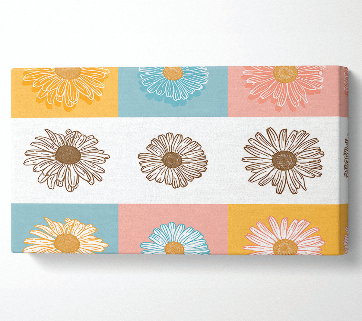 The Daisy Mirror Canvas Wall Art