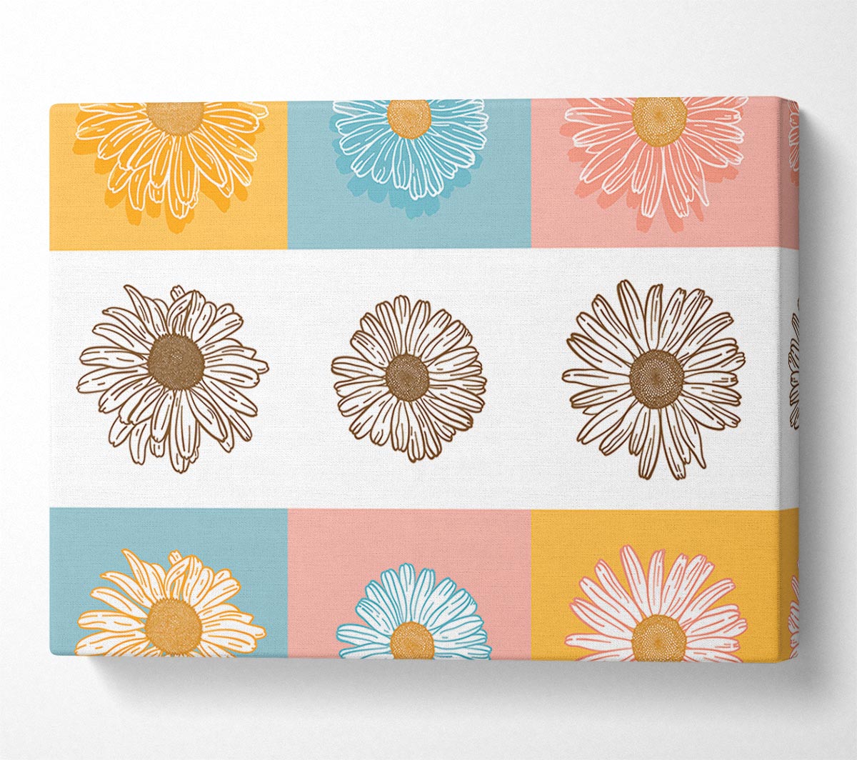 The Daisy Mirror Canvas Wall Art