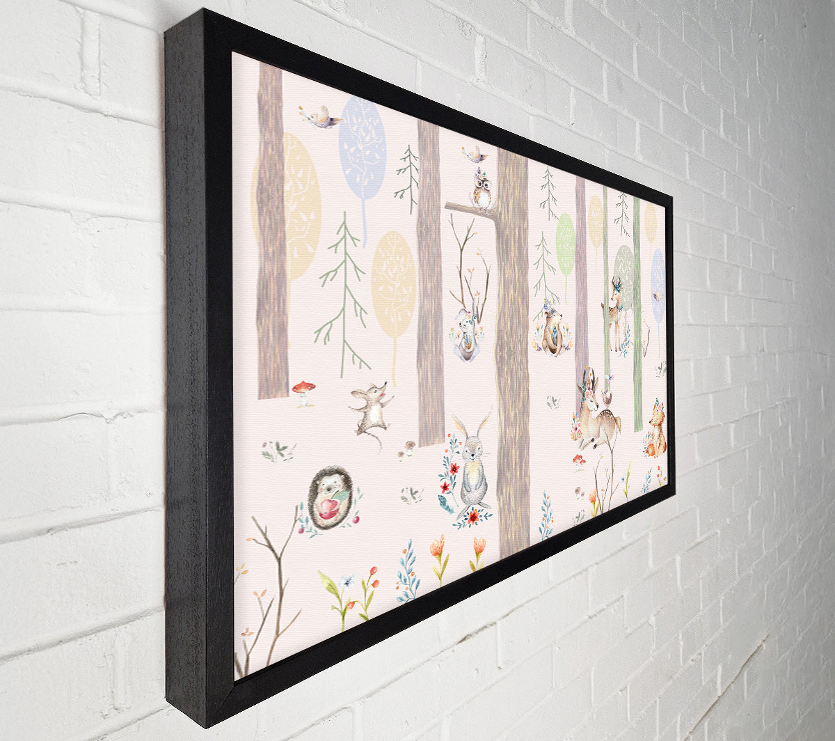 The Little Woodland Scene Canvas Wall Art