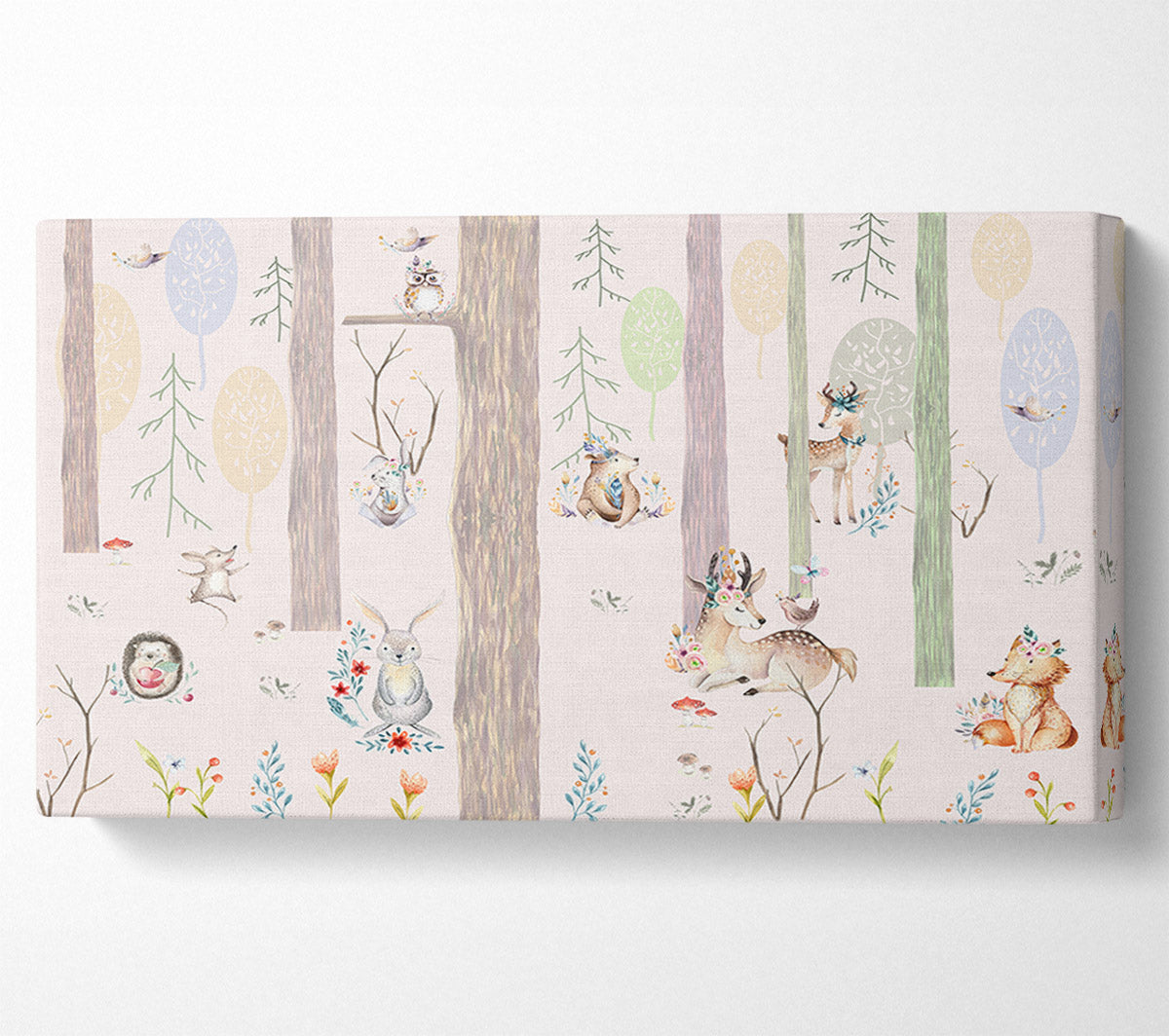The Little Woodland Scene Canvas Wall Art