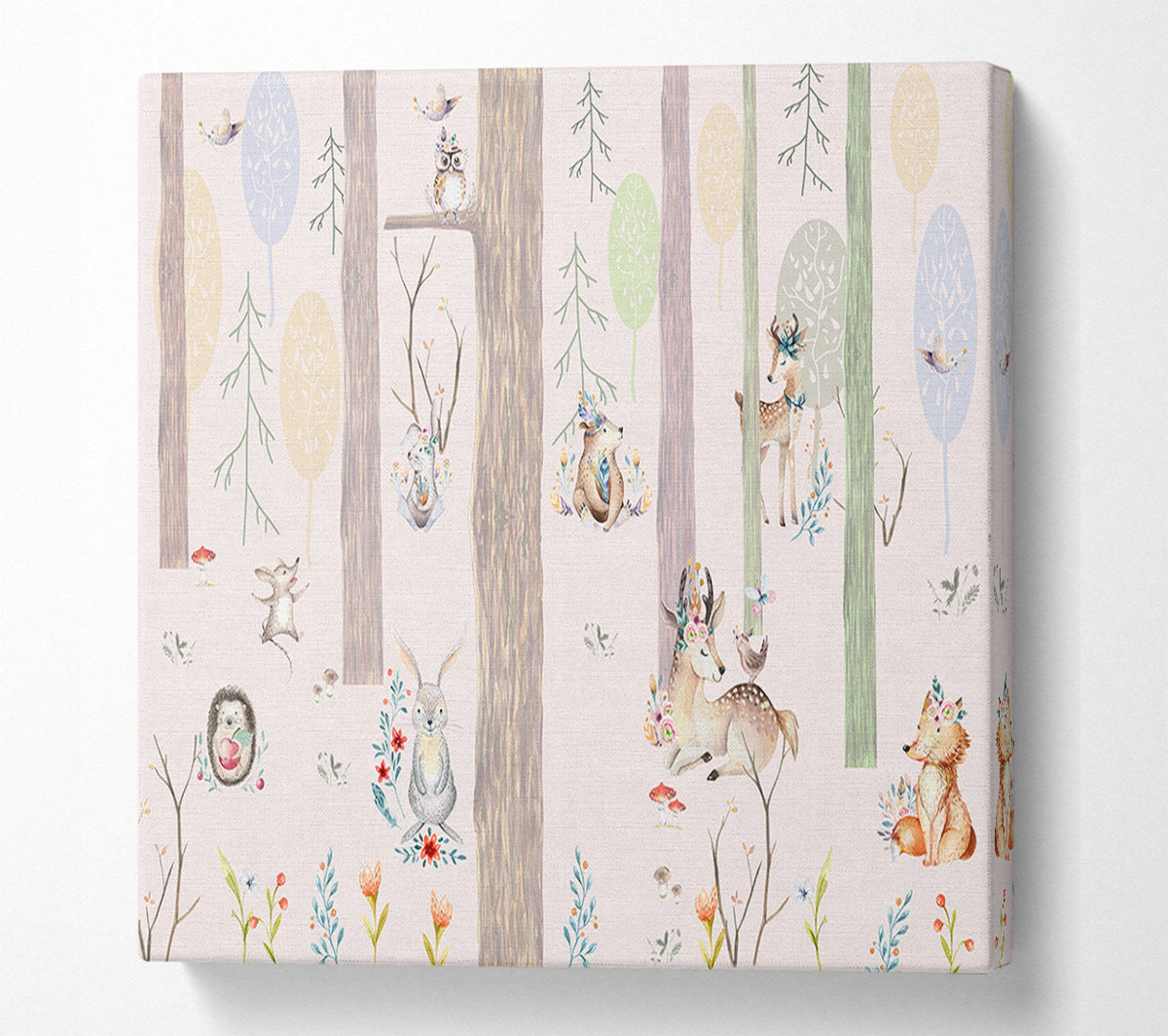 The Little Woodland Scene Canvas Wall Art