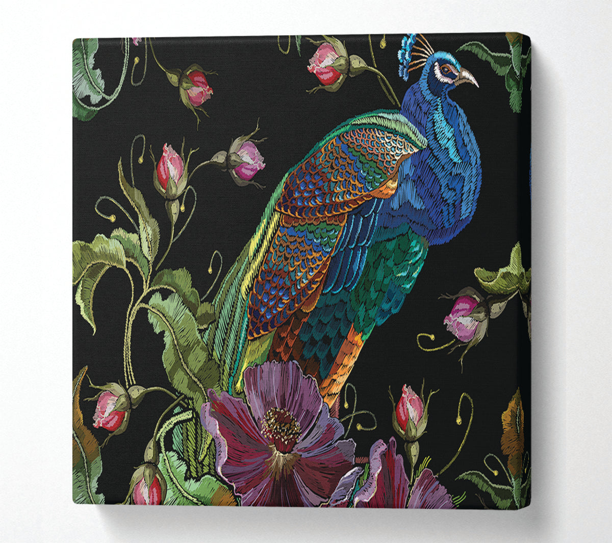 The Beautiful Peacock Nest Canvas Wall Art