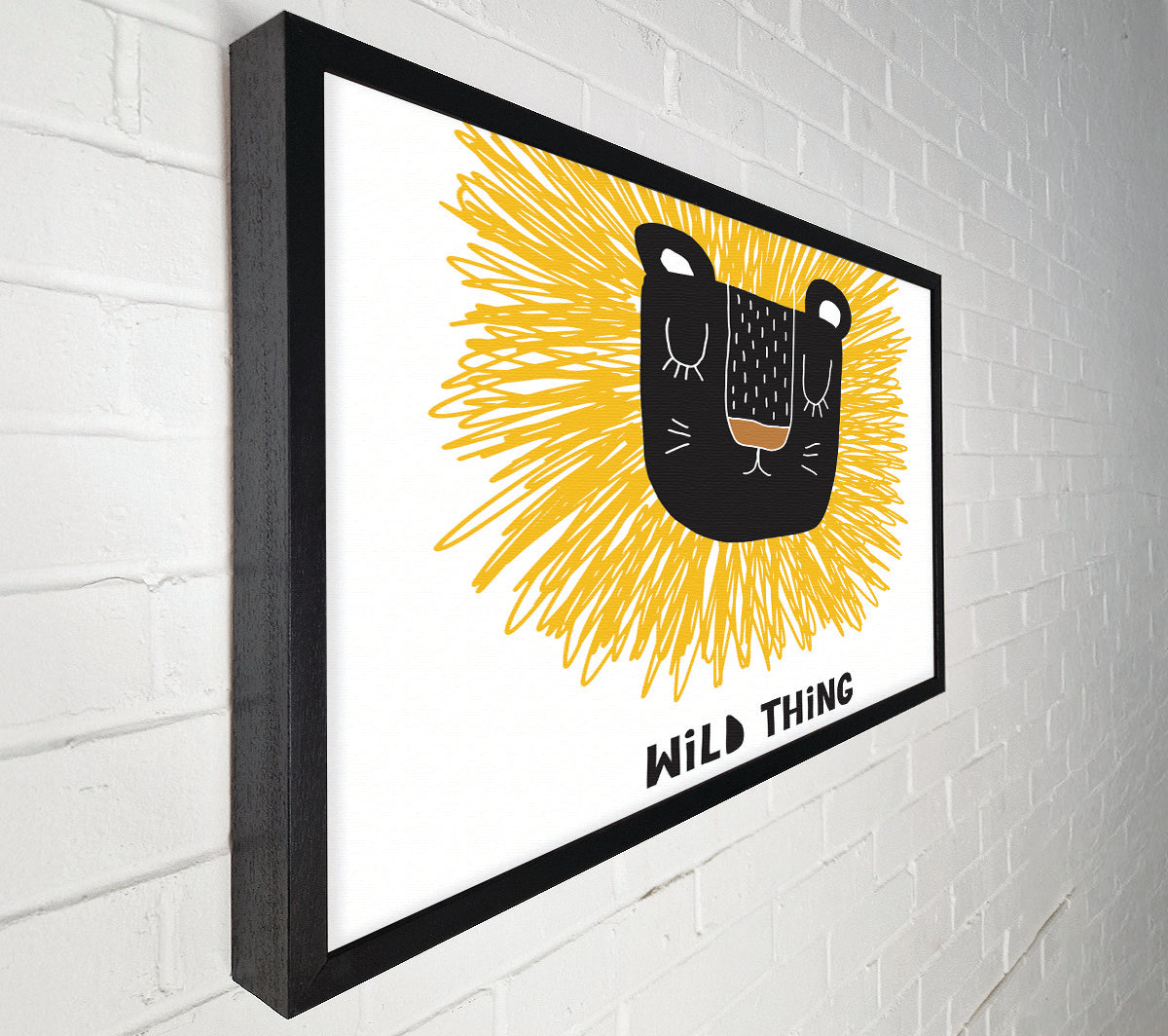 Wild Thing Lion Canvas Wall Art