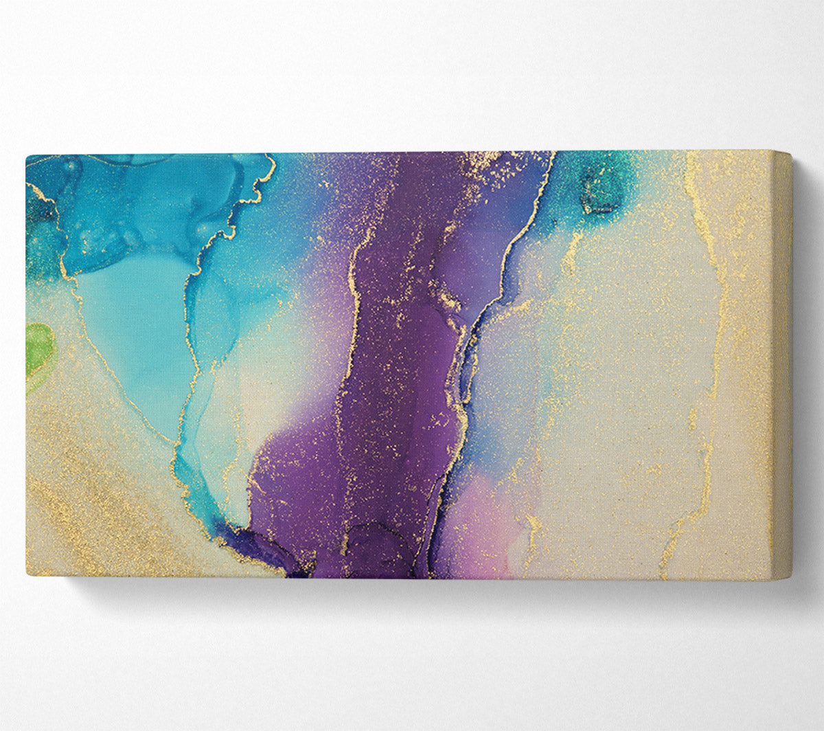 The Purple Central Glitter Canvas Wall Art