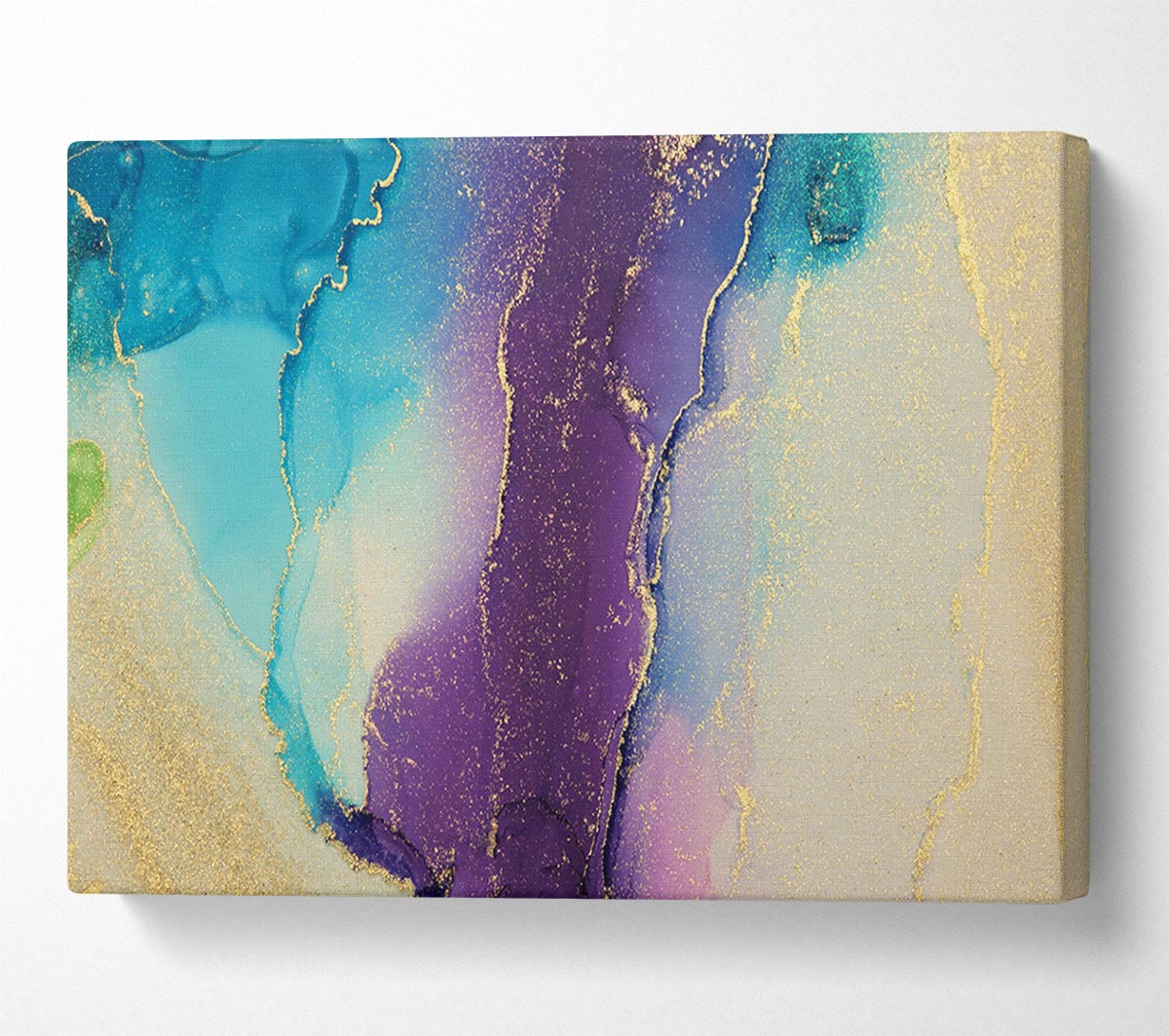 The Purple Central Glitter Canvas Wall Art