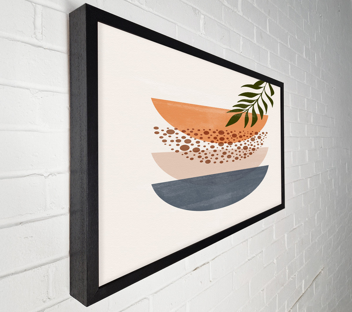 Three Semicircles Of Art Canvas Wall Art