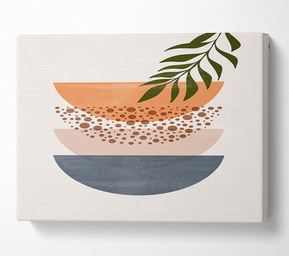 Three Semicircles Of Art Canvas Wall Art