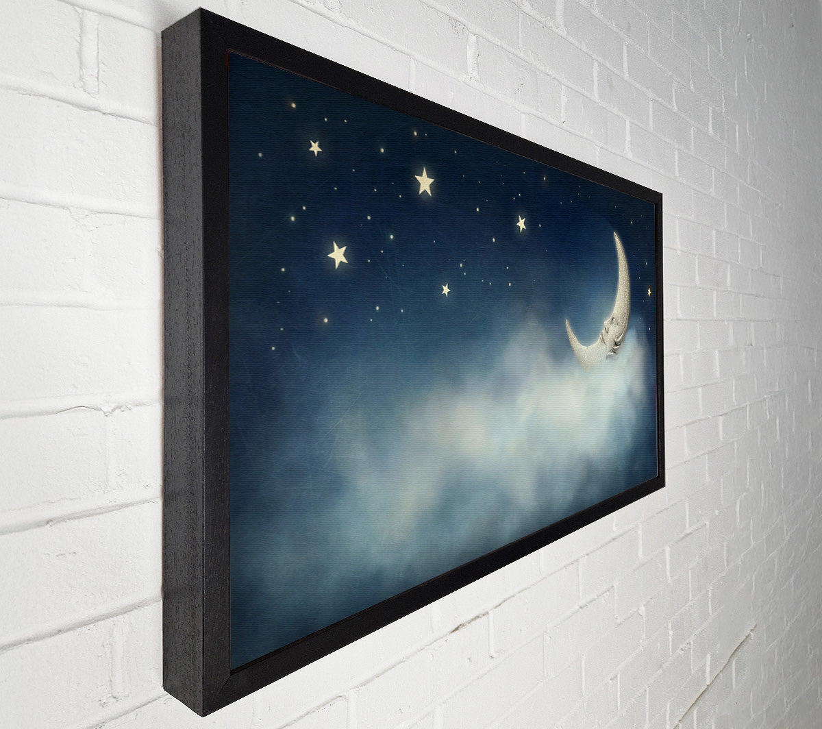 The Slumber Moon Clouds Canvas Wall Art
