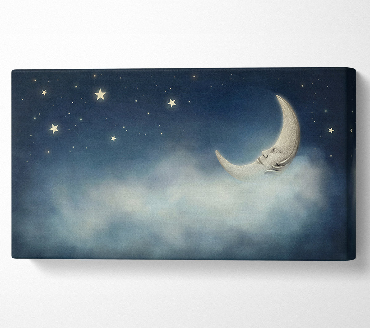 The Slumber Moon Clouds Canvas Wall Art
