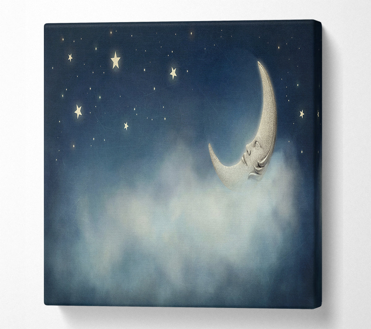 The Slumber Moon Clouds Canvas Wall Art