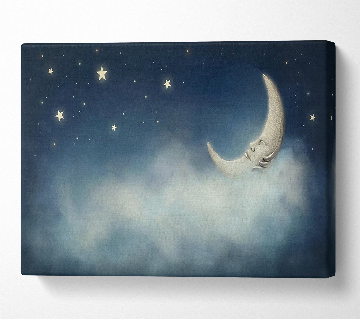 The Slumber Moon Clouds Canvas Wall Art