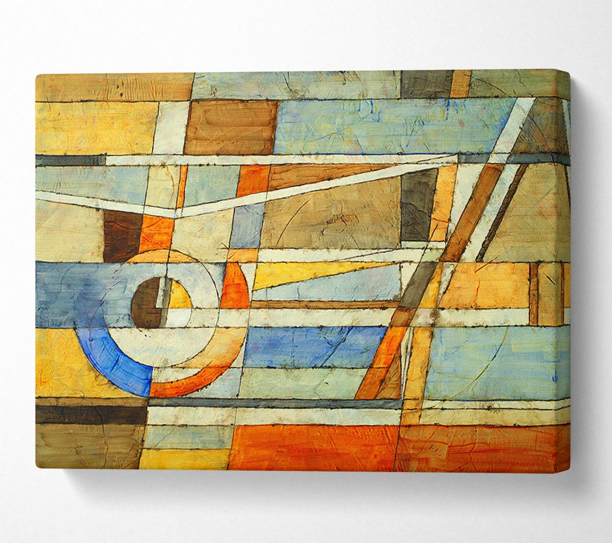 Abstract Grids Of Colours Canvas Print
