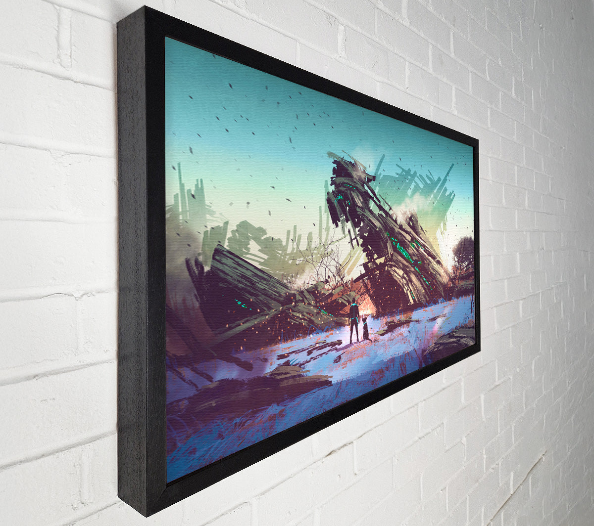 A Huge Ship Wreck Canvas Print