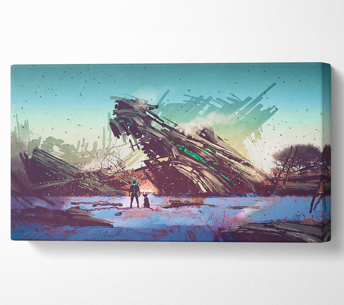 A Huge Ship Wreck Canvas Print